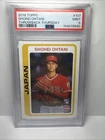 2018 Topps Throwback Thursday #107 Shohei Ohtani Angels Rookie Card PSA 9 Mint