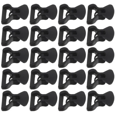 50 Pcs Pince De Tente Plastique Tendeur Corde Pour Tentes Boucle Camping - Photo 1/4