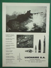 4/1977 PUB LUCHAIRE ARMEMENT MUNITIONS OBUS DOUILLES LANCE ROQUETTE FRENCH AD