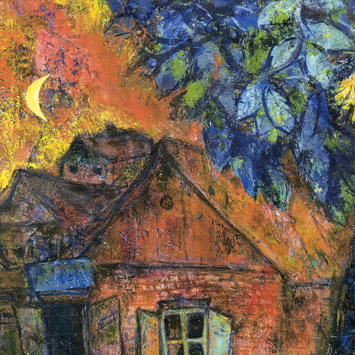 Marc Chagall、Fenetre au village、希少画集画 Marc Chagall、Fenetre au village、希少画集画 カタログギフト