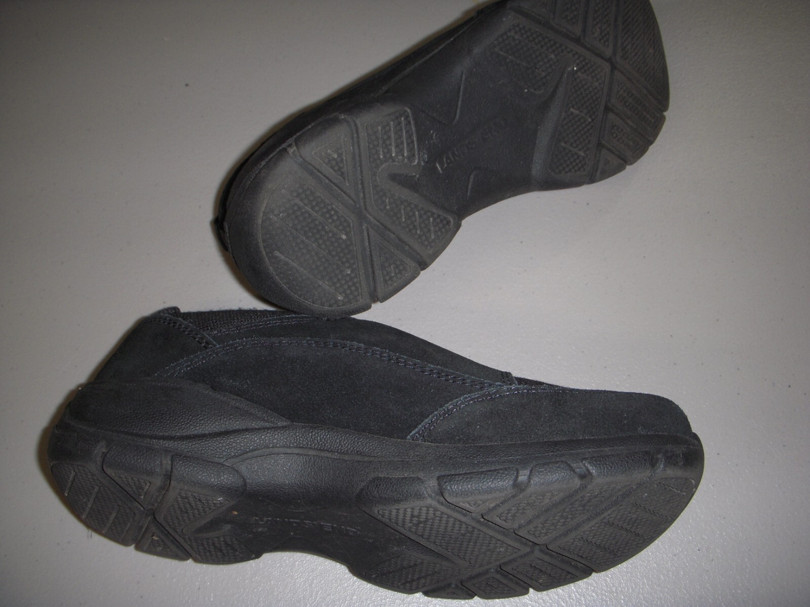 Lands' End All Weather Insulated Suede FrontZip Moc Shoes Women's 6.5