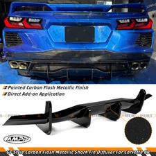 For 2020-26 Corvette C8 Z51 Stingray Carbon Flash GT Style Rear Bumper Diffuser