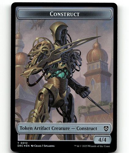 Construct 12 / Nalaar Aetherdrft 16 - Token - Foil - DRC - NM - MTG | eBay Construct 12 / Nalaar Aetherdrft 16 - Token - Foil - DRC - NM - MTG | eBay