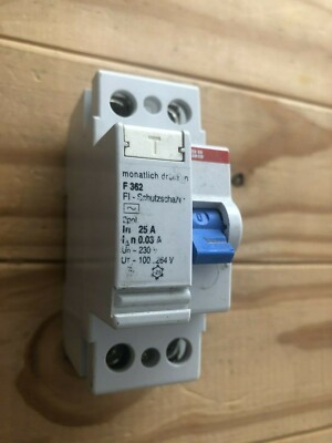 ABB 25A 30MA RCD RCCB F362 2 POLE 230V | eBay