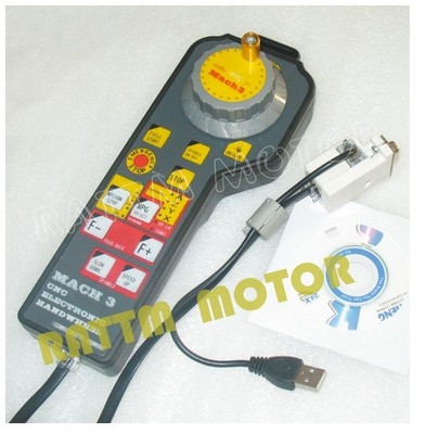 4 Axis USB Mach3 MPG Handwheel MODBUS Controller Pendant for CNC Router Engraver