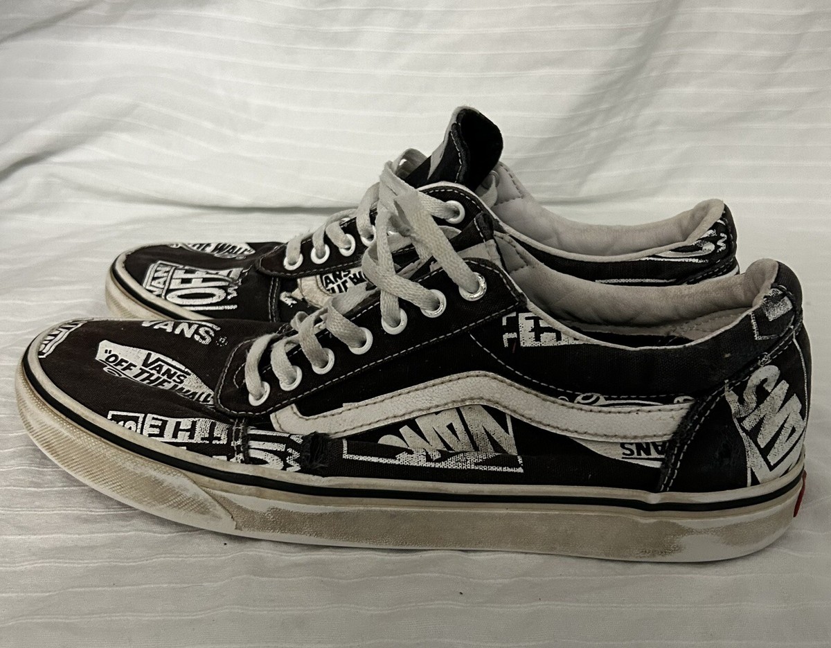 Vans Old Skool Off The Wall Logo All Over Men's Skateboarding