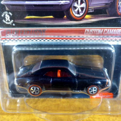 Hot Wheels RLC Club Exclusive Custom Camaro Black Redline w/ Patch