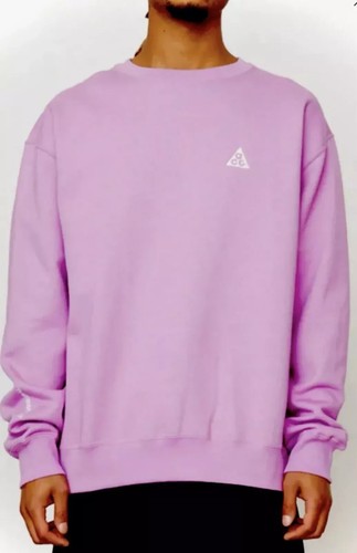 Felpa girocollo Nike ACG UNISEX Crew Fleece pullover DX9611-532 XL nuova con etichetta - Foto 2 di 3