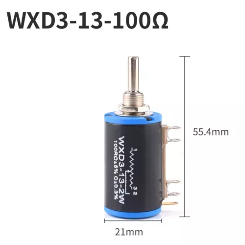 WXD3-13-2W Multiturn Wirewound Potentiometer 10 turn Variable Precision100-100KΩ - Picture 8 of 26