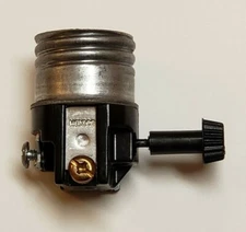 Leviton 3-Way Turn knob Lamp Socket Interior for 3-Way light bulbs New 30100J