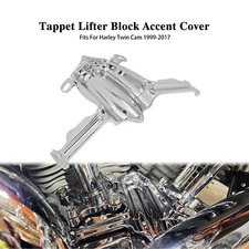 Chrome Tappet Lifter Block Accent Cover Fit For Harley Touring FLHR FXD Twin Cam