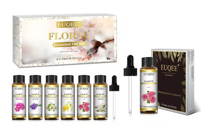 1-6 x Ätherisches Öl Aromatherapie Geschenkset - 100% reine Luftbefeuchter Öle 10ml  