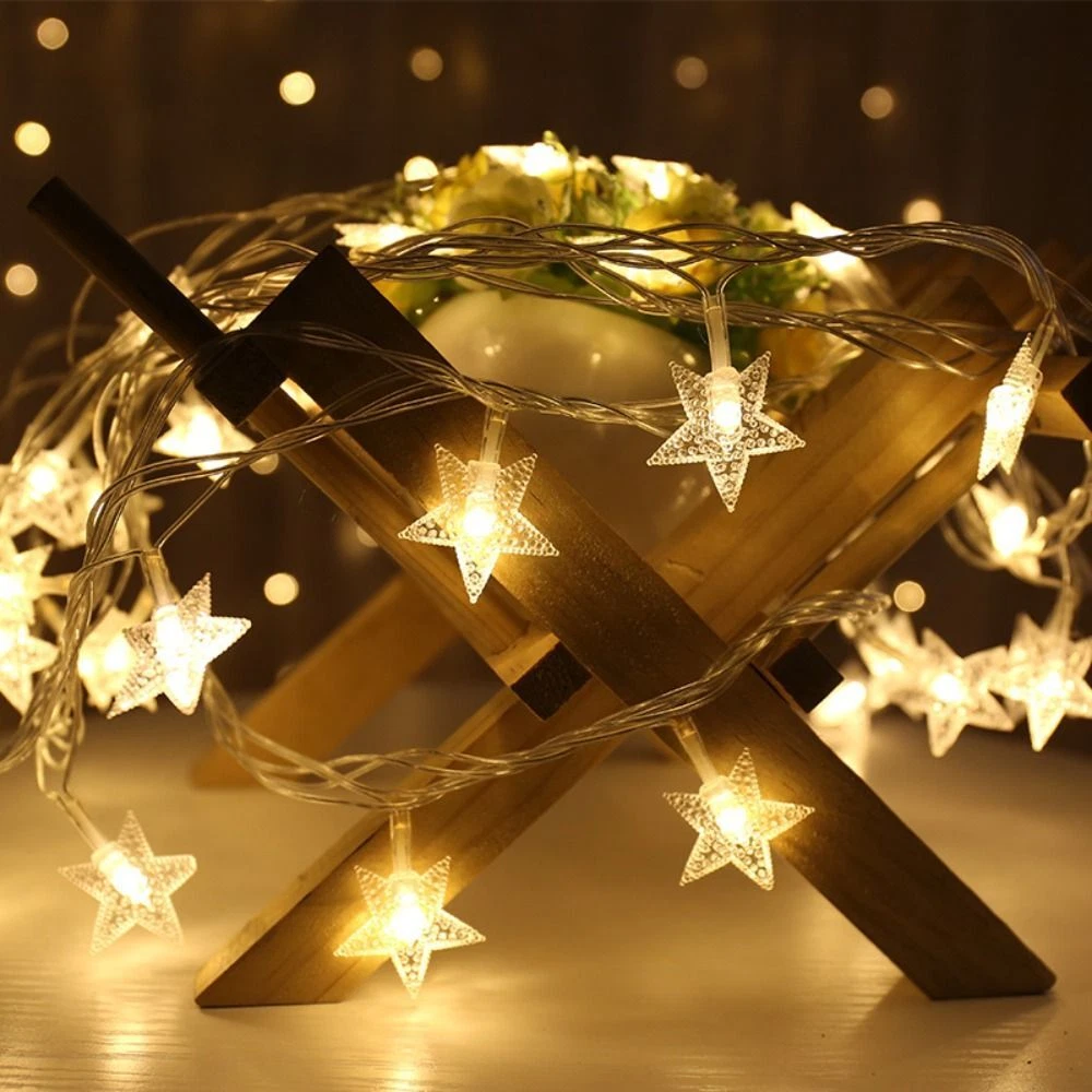 PVC Copper Wire Starry Light Battery Powered Fairy Lights Bedroom