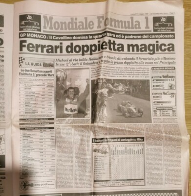 Gazzetta Dello Sport – 12 Septembre 1999 – Locatelli, Udinese, Ferrari, Irvine, Monza