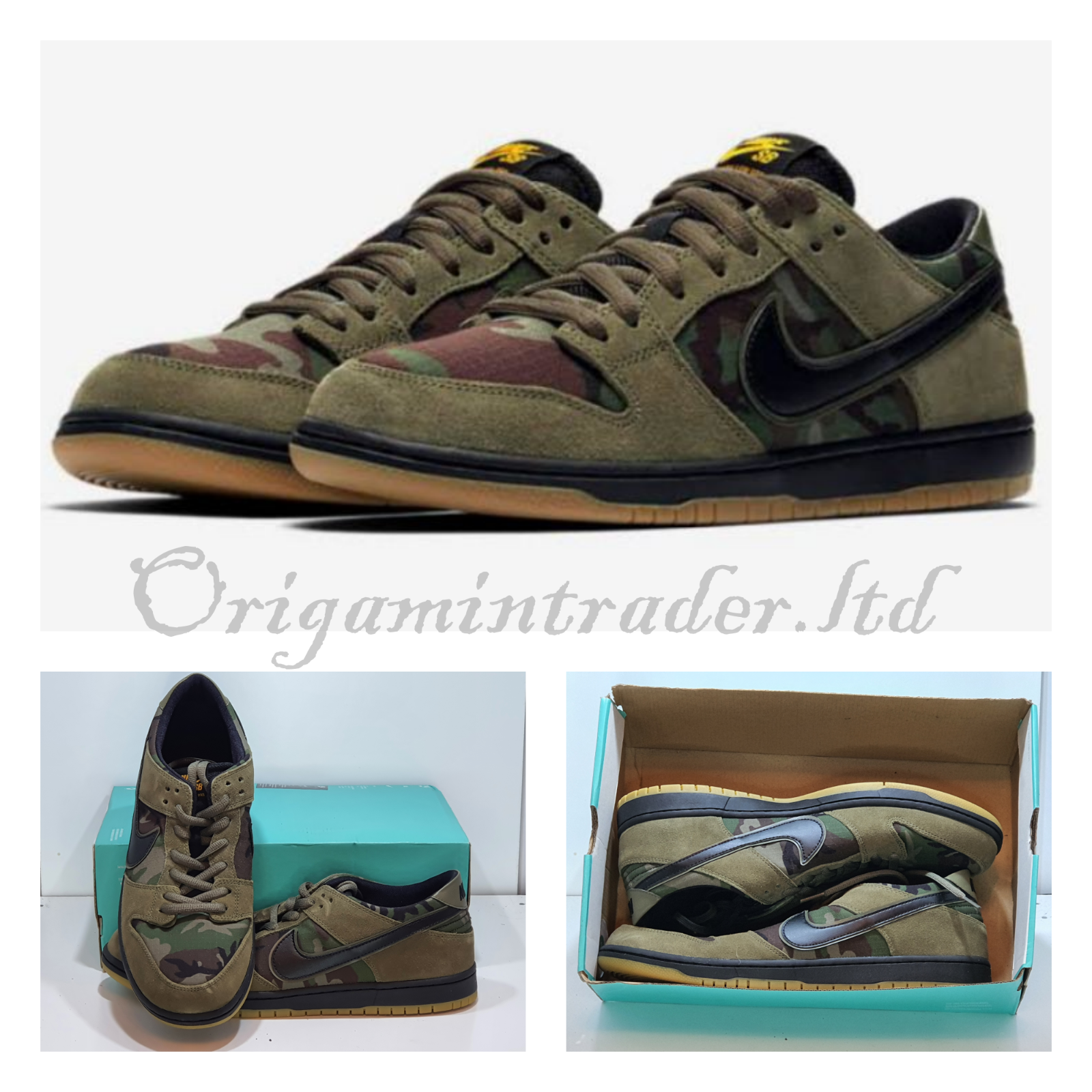 Size UK 13 - Nike Sb Zoom Dunk Low Pro Camo 2017 for sale online | eBay