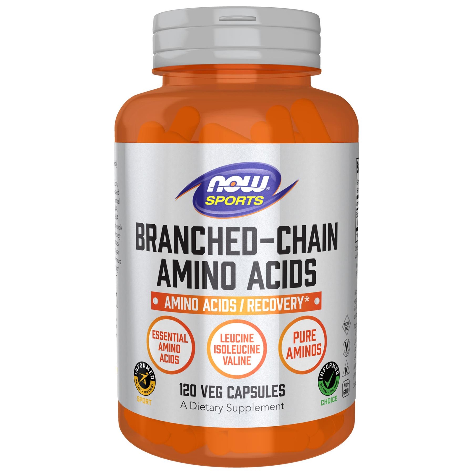 iHerb UK - Now Foods , Sports, Branched-Chain Amino Acids, 120 Veg Capsules (650 Mg Per Capsule) - Image 2