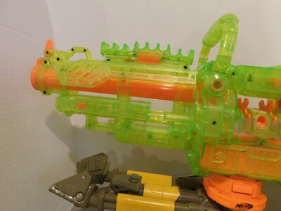 Nerf Vulcan EBF-25 Gun Automatic Dart Blaster Green Clear