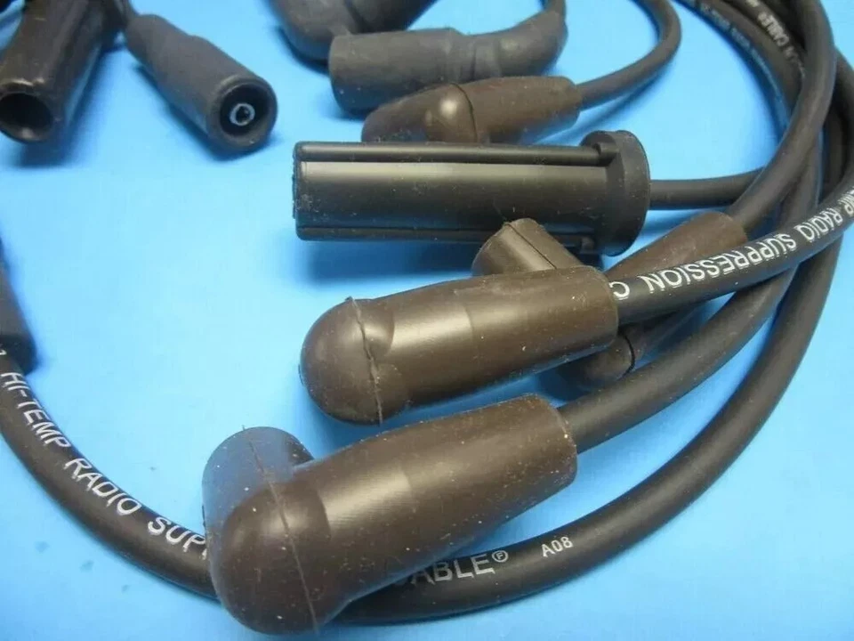 Juego de cables de bujías de alta temperatura para Chevy GMC Oldsmobile 4,3 L V6 7 mm GMC OEM #QW1251 Foto 3 de 4