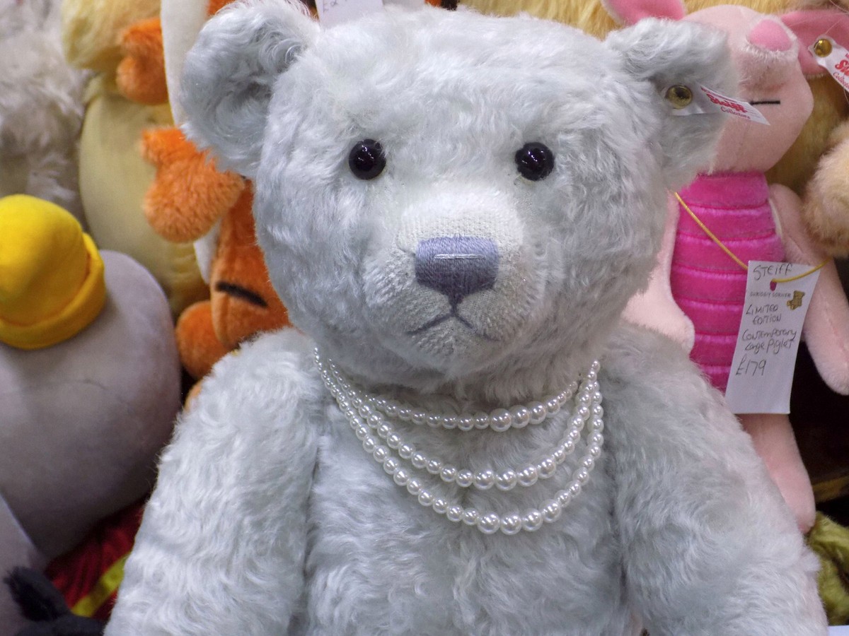 Steiff テディベア TeddPetsy wit Stimme Steiff Ophelia Teddy Bear SIGNED 1985 Hans Otto Birgit White