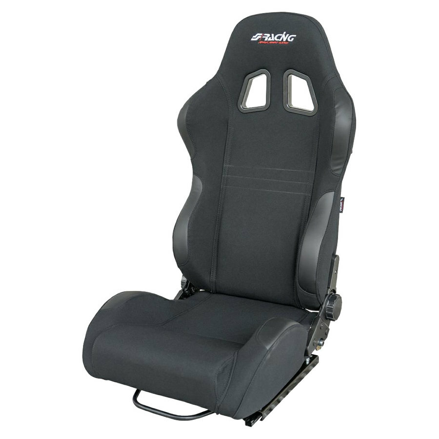 SEDILE SPORTIVO RECLINABILE SIMONI RACING IN TESSUTO JACQUARD NERO JENSON BLACK