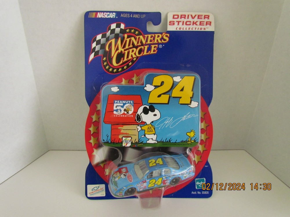 2000 HASBRO WINNERS CIRCLE DRIVER STICKER COLLECTION PEANUTS #24 CHEVROLET B3A
