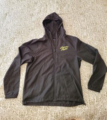 Corridor Digital Crew Mens Size M Long Sleeve Hooded Light Jacket Black