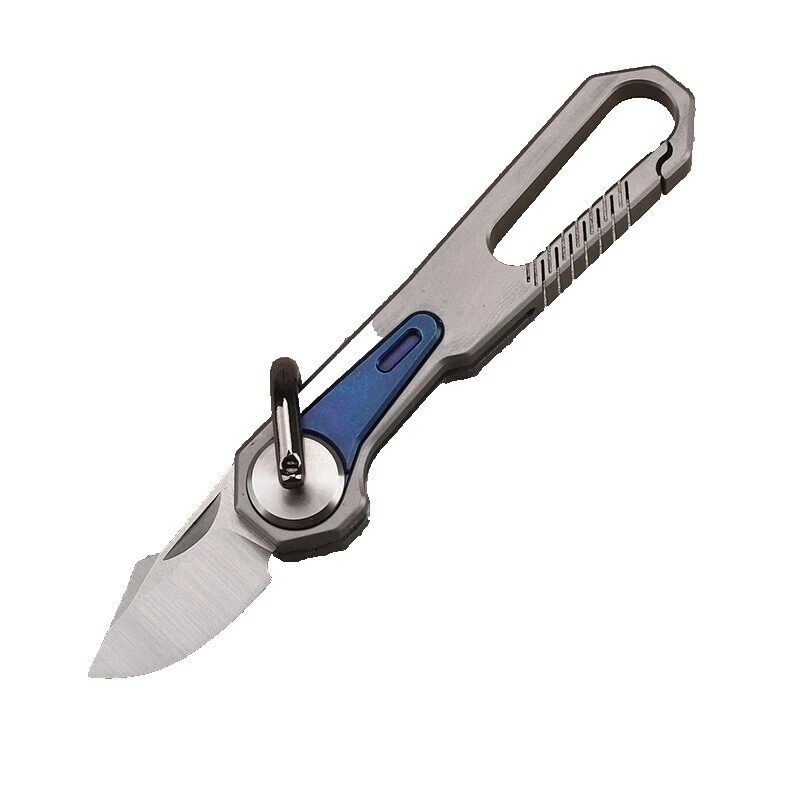 Drop Point Titanium Handle Collectible Modern Pocketknives Folding Knives