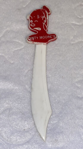 Black Americana Dinty Moore's Letter Opener Plastic Woman Montreal Quebec - Picture 1 of 12