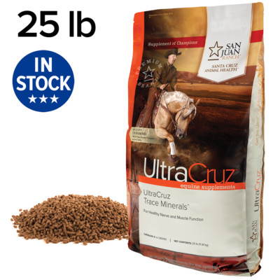 UltraCruz Equine Trace Minerals Supplement for Horses, 25 lb, Pellet (100 Days)