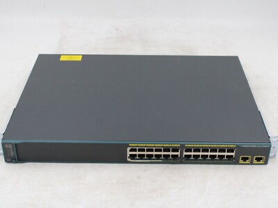 Cisco WS-C2960-24LT-L Catalyst 2960 24-Port 10/100 Fast Ethernet Network Switch 