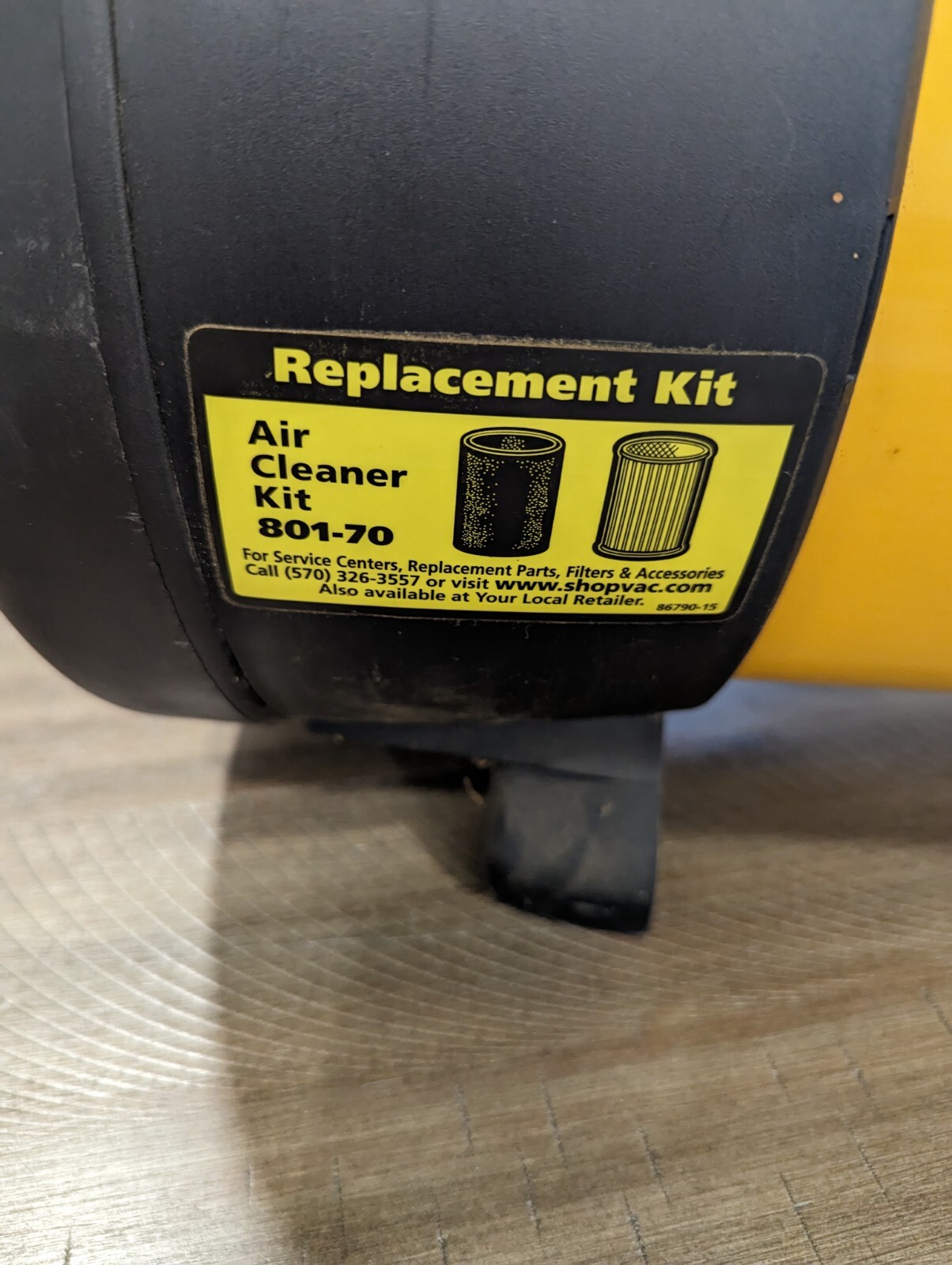 Shop Vac Air Cleaner AC235AWorks Great But Needs New Filter! eBay