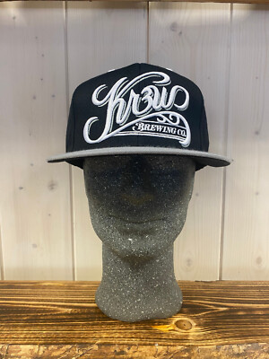 KR3W Brew Snap Snapback Cap black grey schwarz grau NEW NEUWARE portofrei