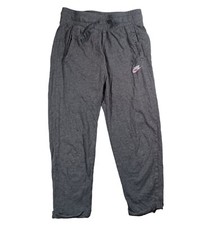Nike Girl's Small Gray Elastic Waist Drawstring Activewear Pants