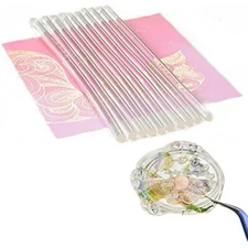 10pcs Fully Transparent Glue Wax Seal Sticks for Wax Stamp Sealing
