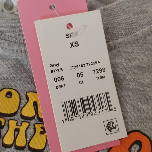 NWT Modern Lux Women's Graphic T-Shirt Grey Size XS