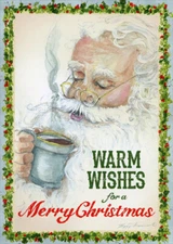 LPG Greetings Coffee Break Peggy Abrams Box of 18 Santa Christmas Cards