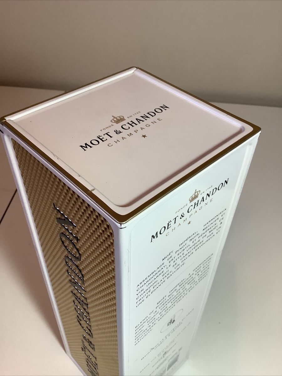 Moet & Chandon Imperial Brut Gold & White Metal Gift Box Moet & Chandon Imperial Brut Gold & White Metal Gift Box