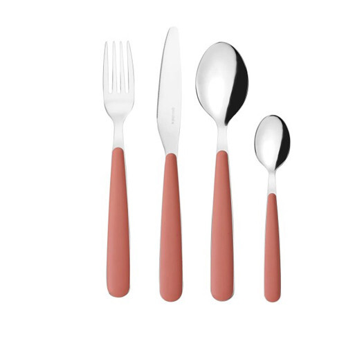 GUZZINI SERVIZIO POSATE 24 Pezzi Pop Terracotta 127500264