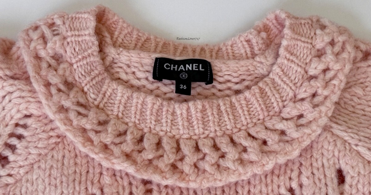 CHANEL 21B LIGHT PINK ALPACA WOOL SWEATER 36 | eBay