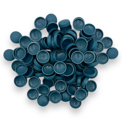 Domschraube Abdeckkappen Mühle blau, zweiteilig matt 10/12g Snap-Caps  Schrauben