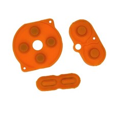  NEW Nintendo Game Boy Pocket GBP System Button Rubber Pads Set Orange