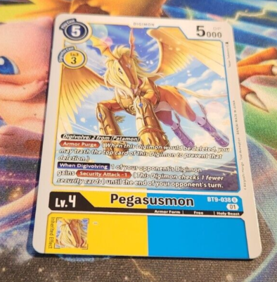 x1 Digimon PEGASUSMON BT9-038 Yellow/Blue Uncommon X Record TCG | eBay