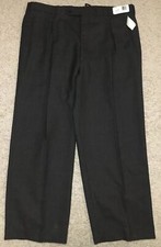 Oscar De La Renta Worsted Wool Pants Sz 41 x 28.5” Navy / Green Pleated NWT $89