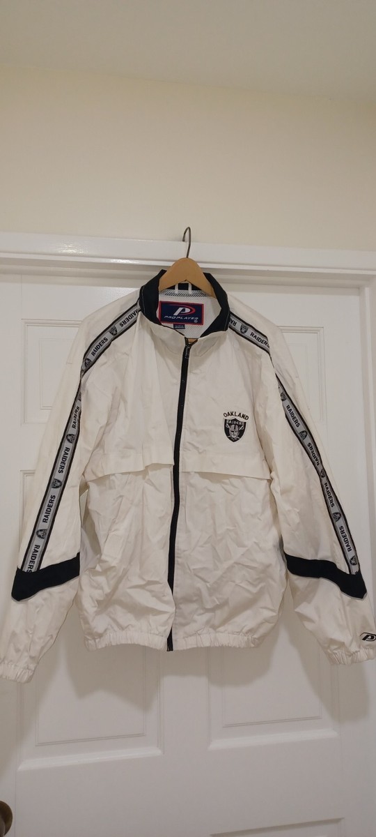VTG Rare Pro Player Oakland Raiders Full Zip 100% Cotton