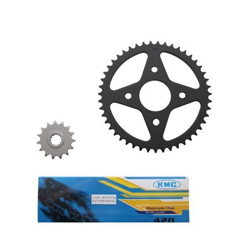 Kit transmission chaîne 420 haute résistance pour moto Yamaha TZR 50cc série 2000
