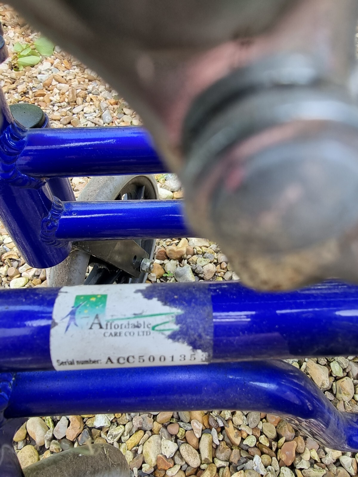 Blue Aluminium Folding Self Propelled Wheelchair eBay