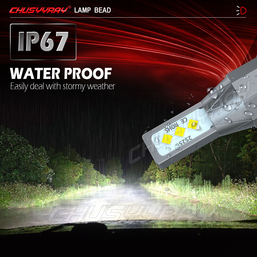 H7 CSP 50W 8000 Lumen LED Headlight Bulb Kit For Honda CBR 1000RR 600RR F4i RC51