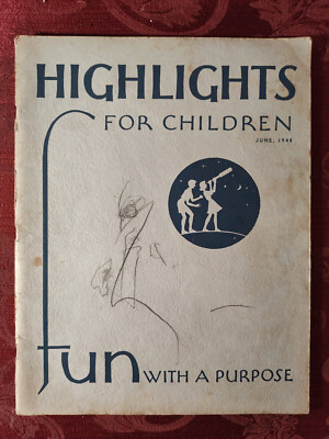 Rare HIGHLIGHTS Children's Magazine June 1948 Activities Stories Puzzles!