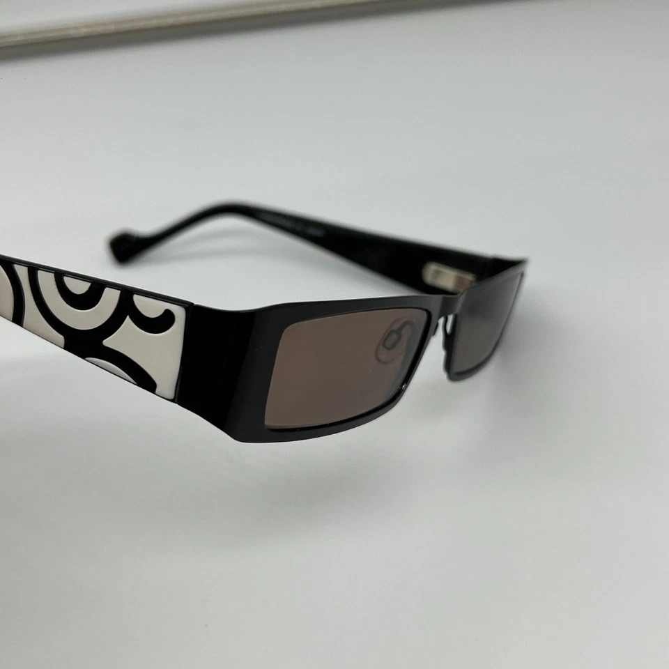 Monturas rectangulares de borde completo Osiris 655 Mod negro blanco Foto 2 de 4