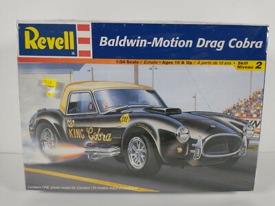 1966 Baldwin-Motion Shelby 427 Drag Cobra Revell 1:24 Model Kit # 85-7644 Sealed